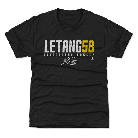Kids Tri Blend T Shirt – Kris Letang Vintage Graphic Tee | Soft Cotton Kids T-Shirt - YinzerShop