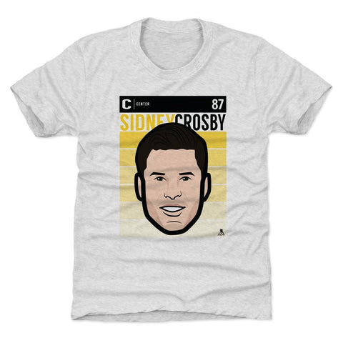 Kids Tri-Blend T-Shirt - Sidney Crosby Fade Y Soft Cotton Blend Crewneck Top Kids T-Shirt - YinzerShop