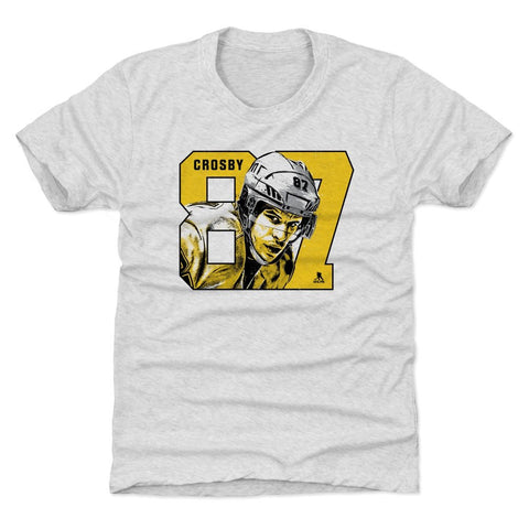 Kids Tri Blend T-Shirt - Sidney Crosby Number Y | Premium Soft Vintage Tee Kids T-Shirt - YinzerShop