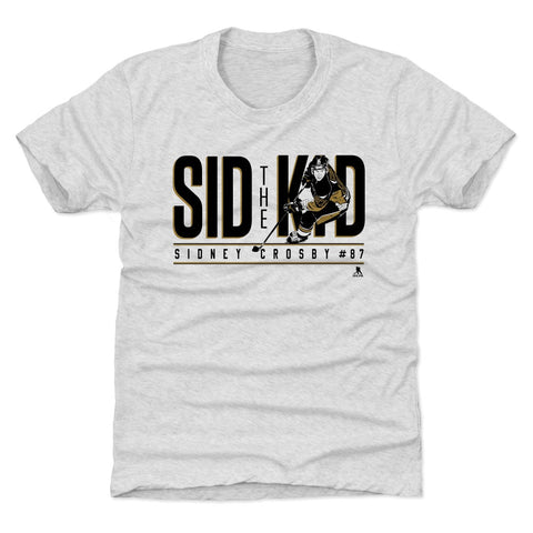 Kids Tri Blend T Shirt - Sidney Crosby Vintage Graphic Crewneck Tee, Soft & Comfortable Kids T-Shirt - YinzerShop