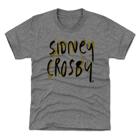 Kids Tri-Blend T-Shirt - Sidney Crosby Vintage Graphic Premium Soft Tee Kids T-Shirt - YinzerShop