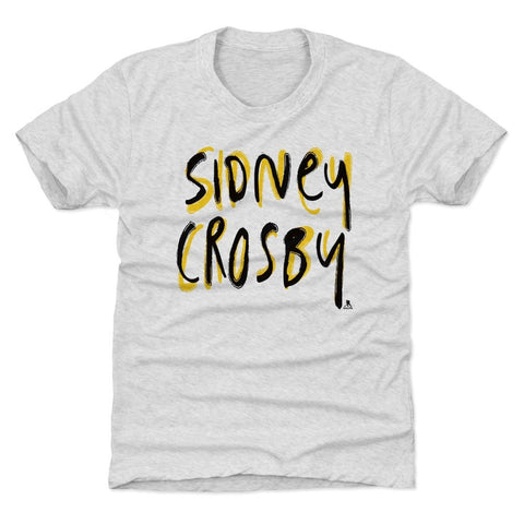 Kids Tri-Blend T-Shirt - Sidney Crosby Vintage Graphic Premium Soft Tee Kids T-Shirt - YinzerShop