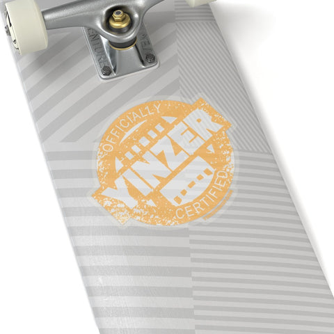 Kiss-Cut Sticker Yellow Certified Yinzer | Custom Vinyl Waterproof Decals Paper Products - YinzerShop