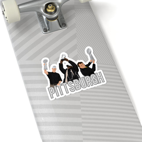 Kiss Cut Stickers - Pittsburgh Champion Coaches Vinyl Decals With Glossy Finish Paper Products - YinzerShop