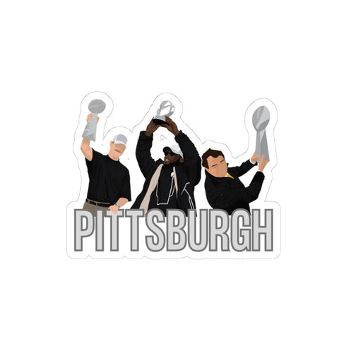 Kiss Cut Stickers - Pittsburgh Champion Coaches Vinyl Decals With Glossy Finish Paper Products - YinzerShop