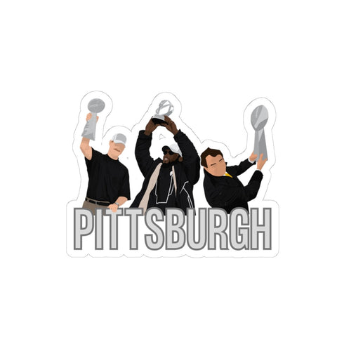 Kiss Cut Stickers - Pittsburgh Champion Coaches Vinyl Decals With Glossy Finish Paper Products - YinzerShop