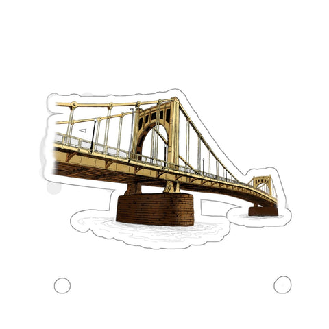 Kiss Cut Stickers Roberto Clemente Bridge - Custom Shape Vinyl Decals Outdoor Use Paper Products - YinzerShop