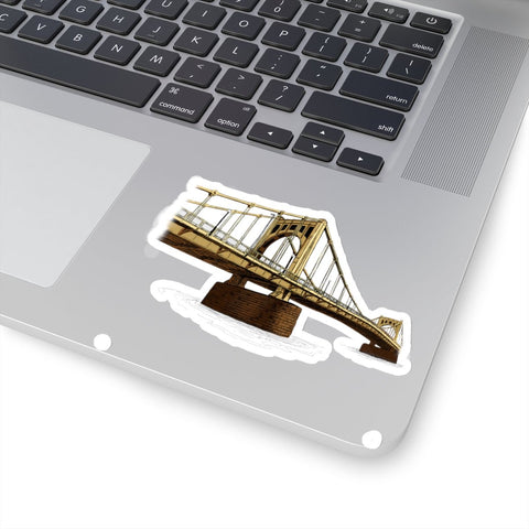 Kiss Cut Stickers Roberto Clemente Bridge - Custom Shape Vinyl Decals Outdoor Use Paper Products - YinzerShop