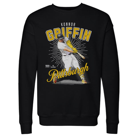 Konnor Griffin Crewneck Sweatshirt | Pittsburgh Pirates Team, Long Sleeve Midweight Pullover Men's Crewneck Sweatshirt - YinzerShop