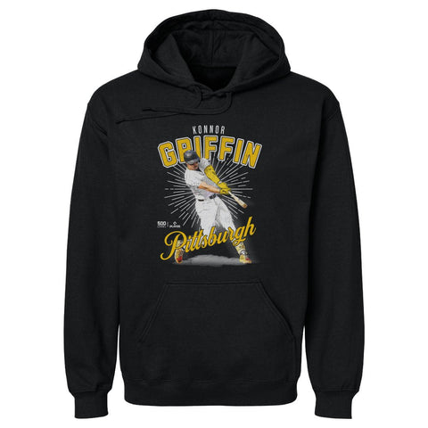 Konnor Griffin Hooded Sweatshirt - Pittsburgh Pirates Apparel, Midweight Pullover Men's Hoodie - YinzerShop