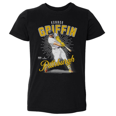 Konnor Griffin Kids Crewneck T-Shirt - Pittsburgh Pirates Graphic Tee, Lightweight Cotton Kids T-Shirt - YinzerShop