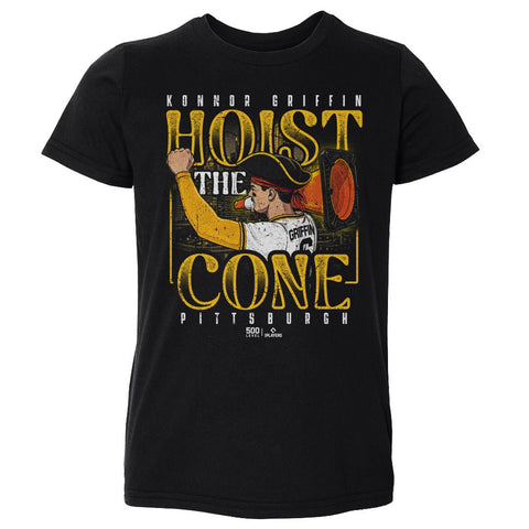 Konnor Griffin Kids Crewneck T-Shirt - Pittsburgh Pirates Graphic Tee, Lightweight Cotton Kids T-Shirt - YinzerShop