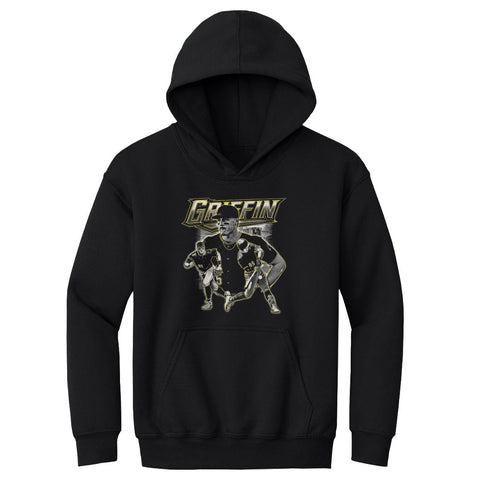 Konnor Griffin Kids Hooded Sweatshirt – Loose Fit Midweight Cotton Blend Pullover Kids Youth Hoodie - YinzerShop