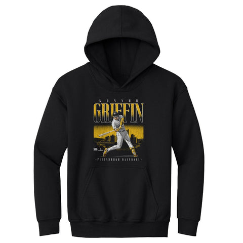 Konnor Griffin Kids Hooded Sweatshirt - Pittsburgh Pirates Graphic Hoodie, Midweight Kids Youth Hoodie - YinzerShop