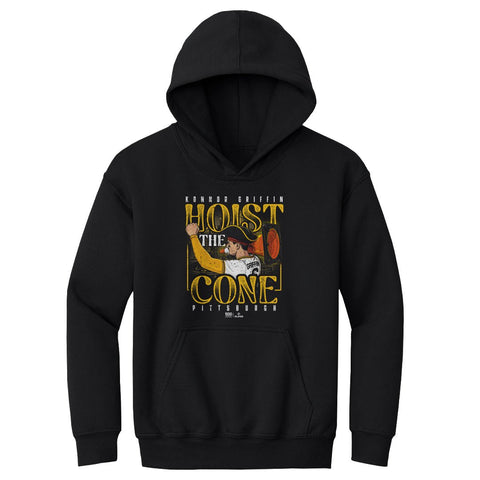 Konnor Griffin Kids Hooded Sweatshirt - Pittsburgh Pirates Hoodie, Loose Fit Midweight Kids Youth Hoodie - YinzerShop