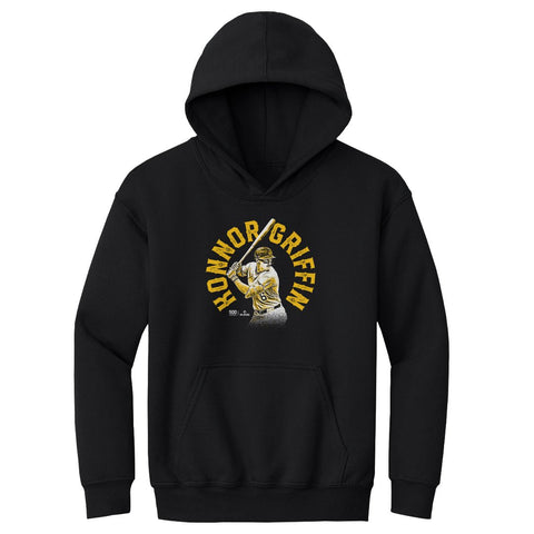 Konnor Griffin Kids Hooded Sweatshirt - Pittsburgh Pirates Hoodie, Midweight, Loose Fit Kids Youth Hoodie - YinzerShop