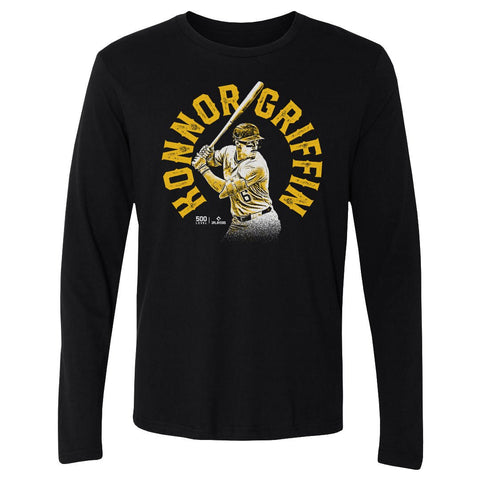 Konnor Griffin Pittsburgh Emblem T-Shirt – Lightweight Cotton Crewneck Long Sleeve Tee Men's Long Sleeve T-Shirt - YinzerShop