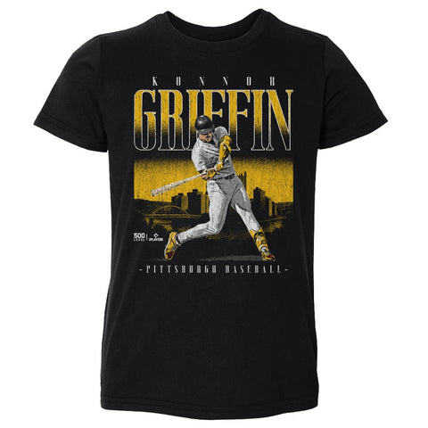 Konnor Griffin Pittsburgh Skyline T-Shirt - Kids Crewneck Short Sleeve Tee Kids T-Shirt - YinzerShop