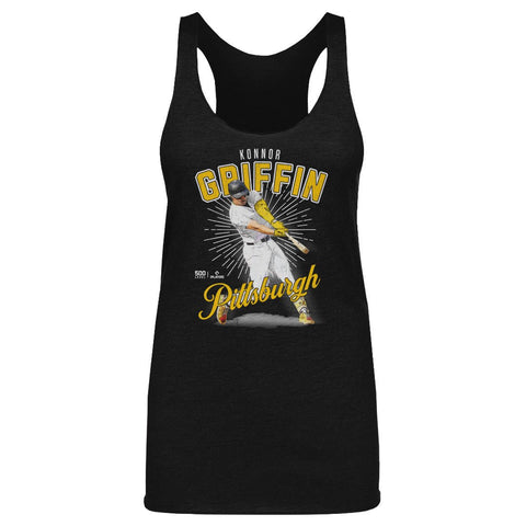 Konnor Griffin Slim Fit Tank Top - Lightweight Tri Color Cotton Polyester Blend Women's Tank Top - YinzerShop