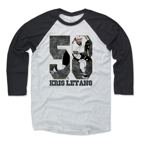 Kris Letang Baseball T-Shirt – Unisex Tri-Blend 3/4 Sleeve Crewneck Raglan Tee Men's Baseball T-Shirt - YinzerShop