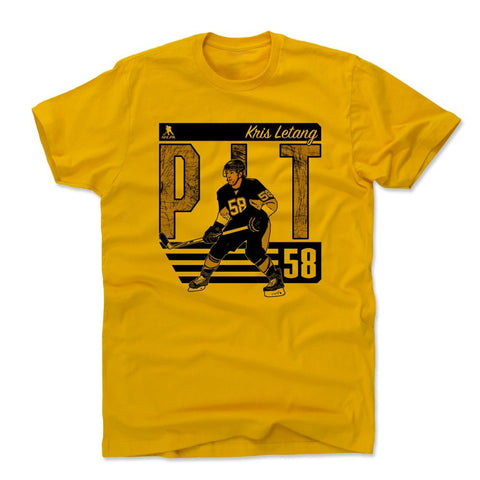 Kris Letang Cotton T-Shirt – Crew Neck Short Sleeve Summer Ballpark Shirt Men's Cotton T-Shirt - YinzerShop