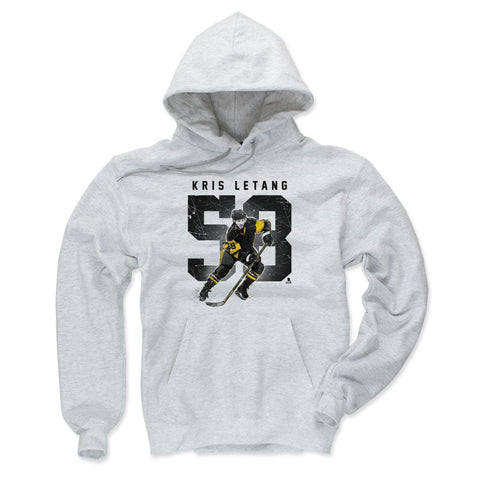 Kris Letang Grunge Hoodie Sweatshirt – Loose Fit Polyester Cotton Blend Pullover Men's Hoodie - YinzerShop