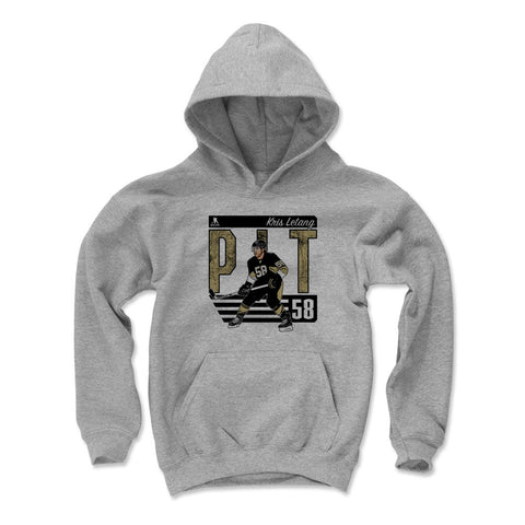 Kris Letang Kids Hooded Sweatshirt – Loose Fit Polyester Cotton Hoodie, Machine Washable Kids Youth Hoodie - YinzerShop