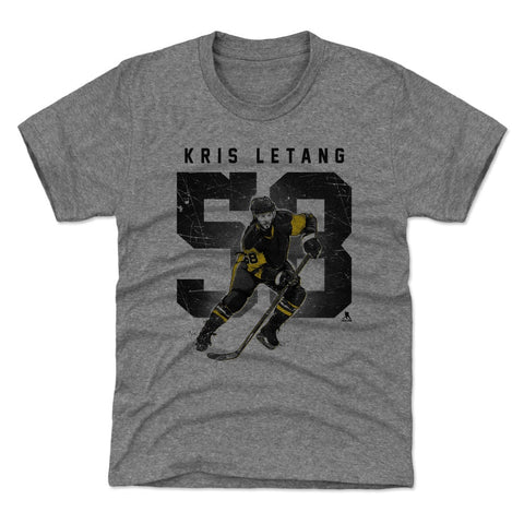 Kris Letang Kids Tri-Blend T-Shirt – Premium Vintage Kids Crewneck Tee Kids T-Shirt - YinzerShop