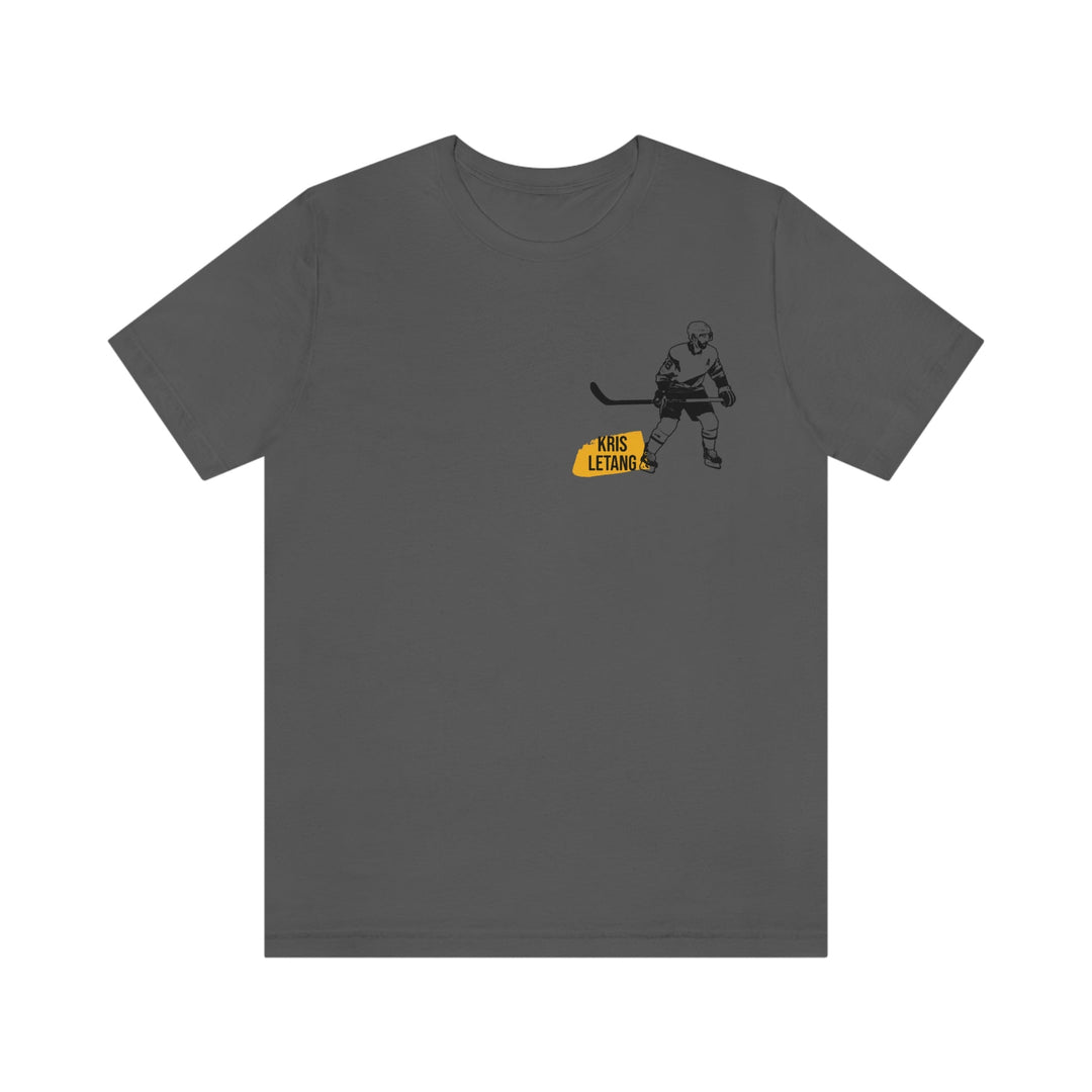 Kris Letang Pittsburgh Headliner Series T-Shirt - Back-Printed Graphic Tee T-Shirt Printify Asphalt S 