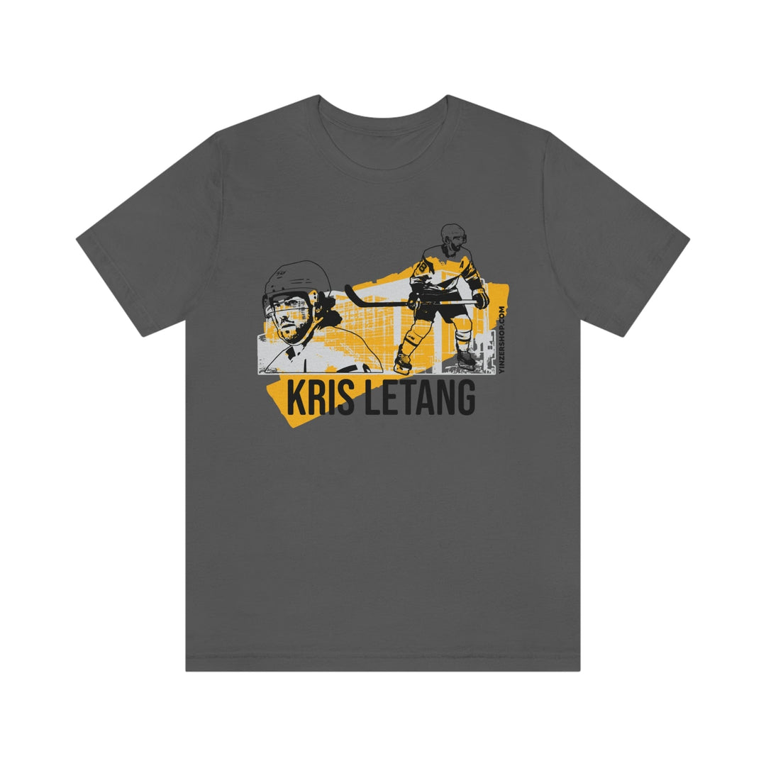 Kris Letang Pittsburgh Headliner Series T-Shirt Short Sleeve Tee T-Shirt Printify Asphalt S 