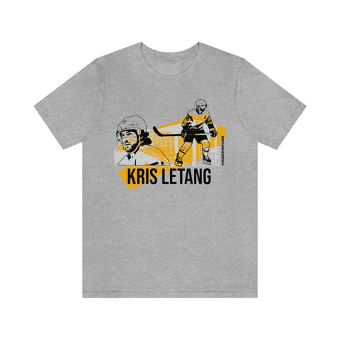 Kris Letang Pittsburgh Headliner Series T-Shirt Short Sleeve Tee T-Shirt Printify Athletic Heather S 