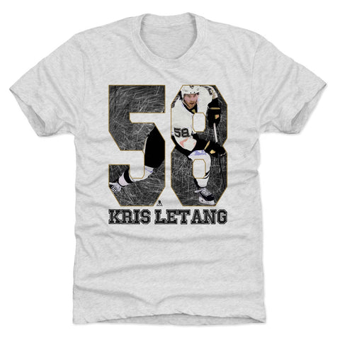 Kris Letang Premium Tri-Blend Shirt – Vintage Graphic Tee | Slim Fit Crewneck Men's Premium T-Shirt - YinzerShop