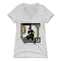 Kris Letang Women's V-Neck T-Shirt – Slim Fit Tee | Tri Blend Fabric, Soft Casual Top Women's V-Neck T-Shirt - YinzerShop