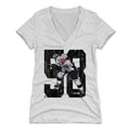 Kris Letang Women's V-Neck T-Shirt – Slim Fit Tri Blend Fabric Casual Sports Shirt Women's V-Neck T-Shirt - YinzerShop