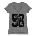 Kris Letang Women's V-Neck T-Shirt – Slim Fit Tri Blend Fabric Casual Sports Shirt Women's V-Neck T-Shirt - YinzerShop