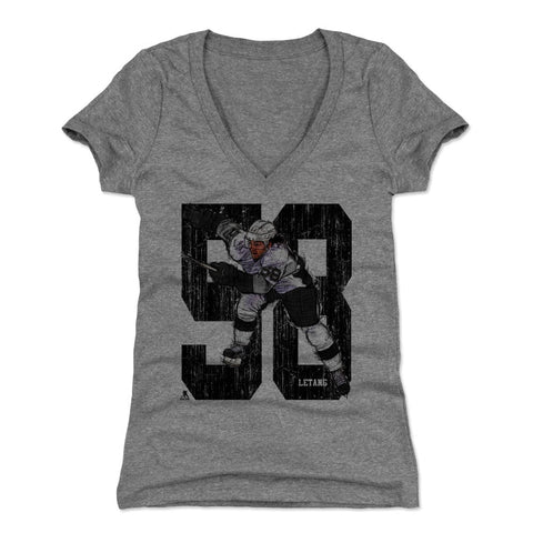 Kris Letang Women's V-Neck T-Shirt – Slim Fit Tri Blend Fabric Casual Sports Shirt Women's V-Neck T-Shirt - YinzerShop