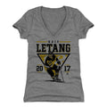 Kris Letang Women's V-Neck T-Shirt - Slim Fit Tri Color Athletic Style Tee Women's V-Neck T-Shirt - YinzerShop