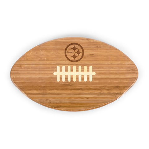 Pittsburgh Steelers - Touchdown! Football Cutting Board & Serving Tray  Picnic Time Family of Brands Bamboo  