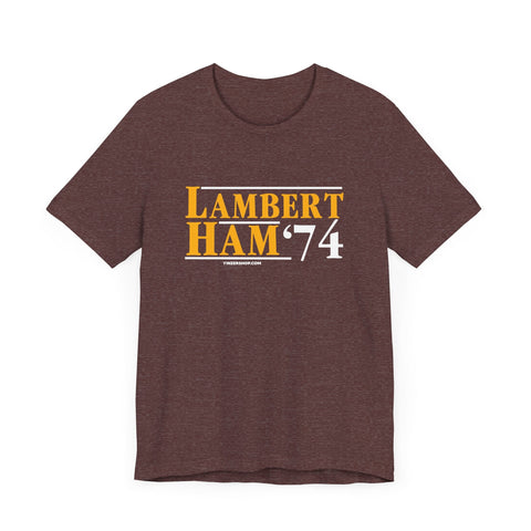 Lambert Ham '74 - Election - Short Sleeve Tee T-Shirt - YinzerShop