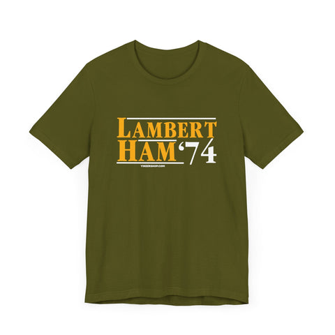 Lambert Ham '74 - Election - Short Sleeve Tee T-Shirt - YinzerShop