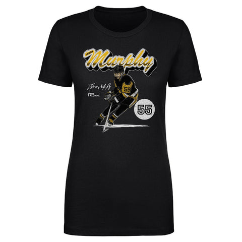 Larry Murphy Retro Script T-Shirt – Vintage Style Tee | Cotton Crewneck Shirt Women's T-Shirt - YinzerShop