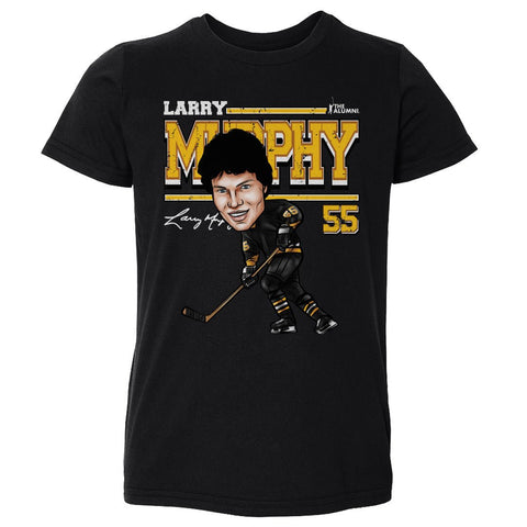 Larry Murphy T-shirt Kids Crewneck Cotton Short Sleeve Cartoon Graphic Tee Kids Toddler T-Shirt - YinzerShop