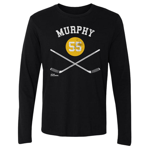 Larry Murphy T-Shirt - Pittsburgh Sports Shirt | Crewneck Long Sleeve Cotton Graphic Tee Men's Long Sleeve T-Shirt - YinzerShop