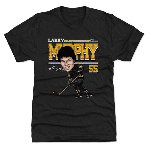 Larry Murphy T-Shirt – Slim Fit Crewneck Short Sleeve Pittsburgh Cartoon Tee Men's Premium T-Shirt - YinzerShop