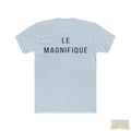 Le Magnifique Premium Fitted T-Shirt Black T-Shirt Printify Solid Light Blue S 