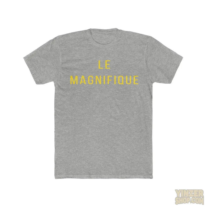 Le Magnifique Premium Fitted T-Shirt T-Shirt Printify Heather Grey L 