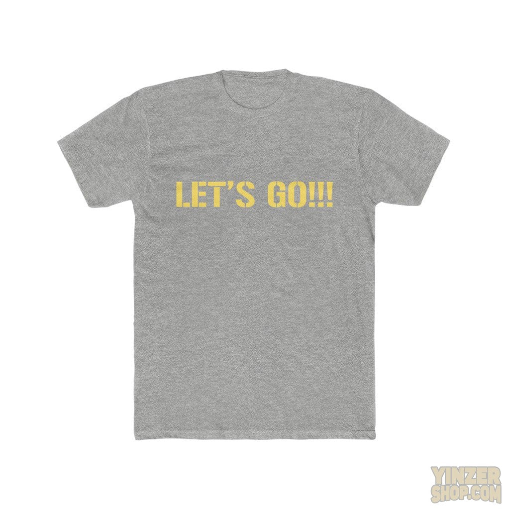 Let's Go!!!  Pittsburgh T-Shirt T-Shirt Printify Heather Grey S 