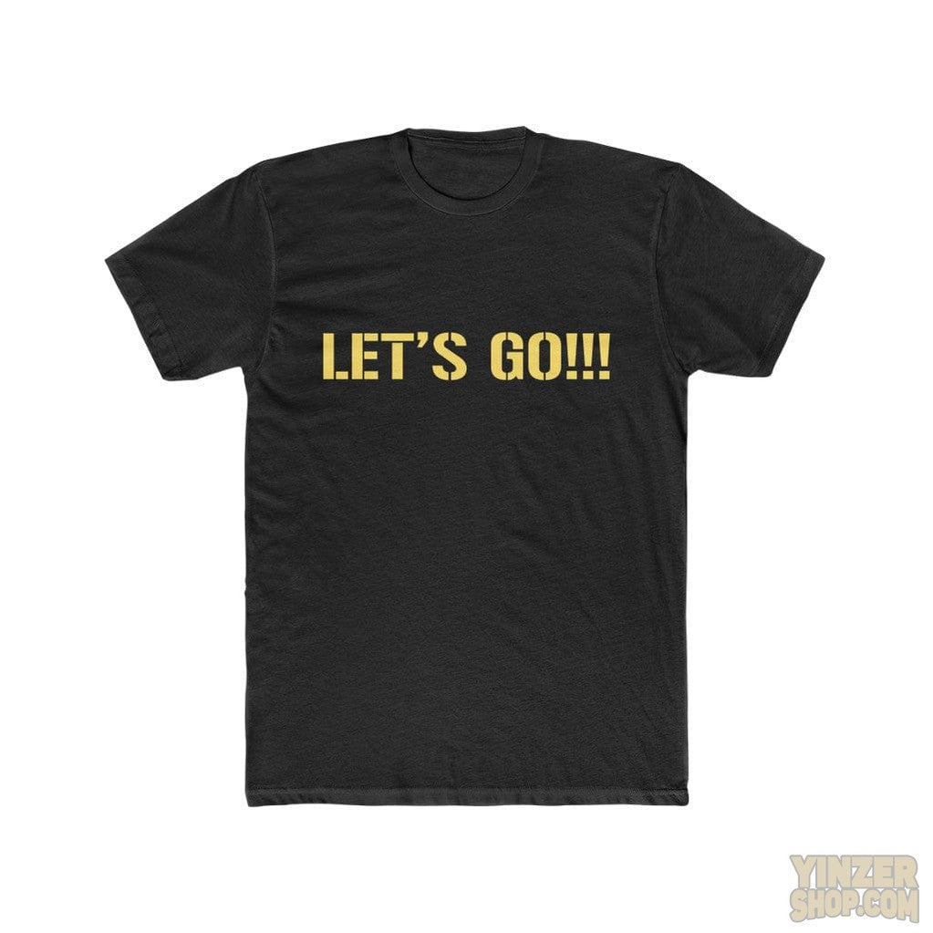 Let's Go!!!  Pittsburgh T-Shirt T-Shirt Printify Solid Black S 
