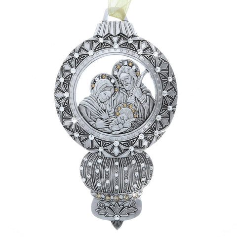 Nativity Ornament: Limited Edition Holy Family Aluminum Holiday Decor by Wendell August Forge