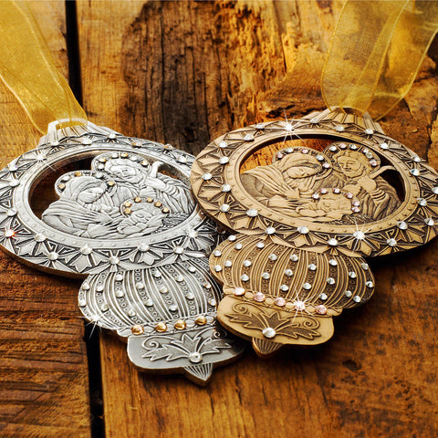 Limited Edition Nativity  Ornament- The Holy Family (Aluminum)